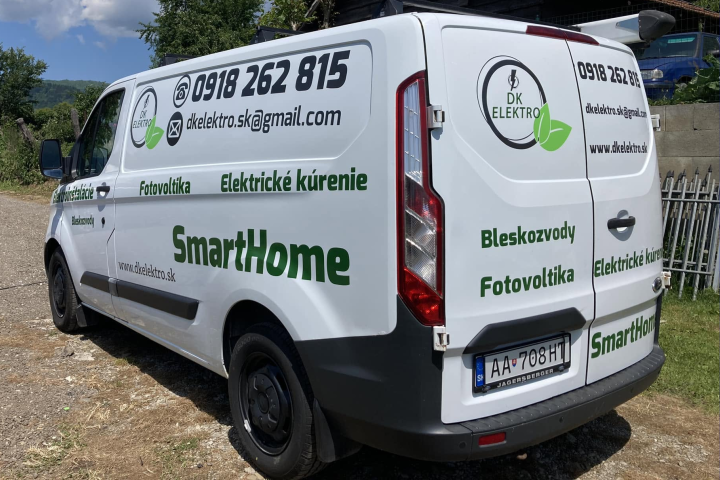 Polepy na auto Ford Transit. Celepolep dodávky.